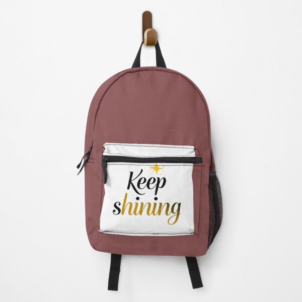Item preview, Keep Shining – Inspiring Motivational Quote / Citation Inspirante Positive designed and sold by Drawingshirts.