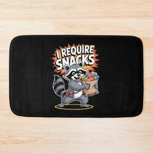 Item preview, I Require Snacks – Raccoon Bandit Mode designed and sold by Stock4U.