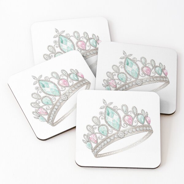 Item preview, A beautiful tiara with pink and blue diamonds designed and sold by Merrylands Artshop.
