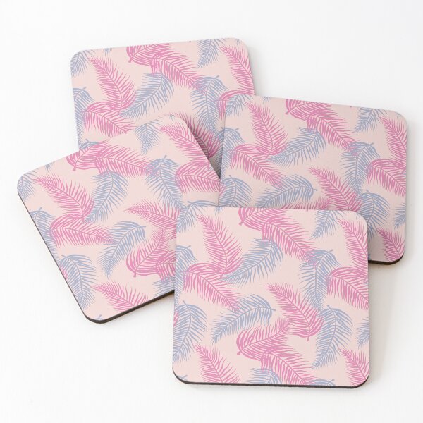 Item preview, Tropical Palms Print - Fuchsia Pink, Lavender and Cream designed and sold by Daniel Bevis Design.
