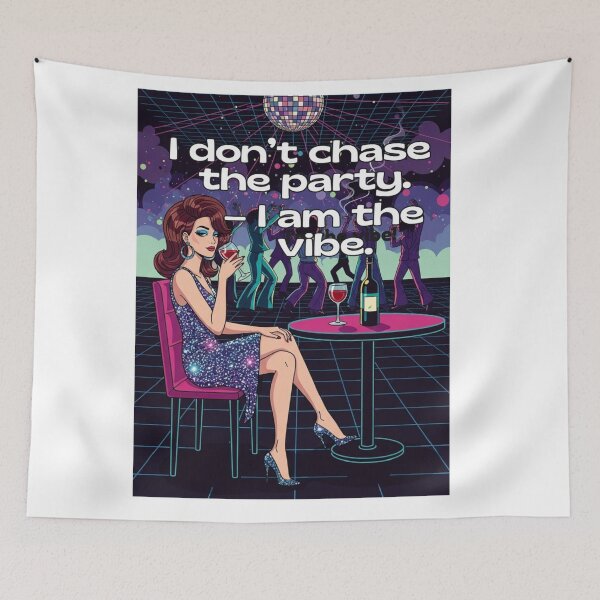 Item preview, I Don't Chase The Party - I'm The Vibe designed and sold by Lucky.Z.
