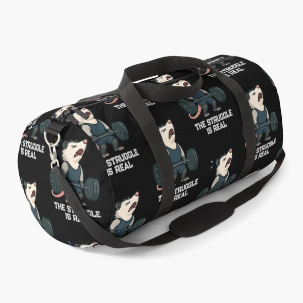 Item preview, Funny Opossum The Struggle Is Real Deadlift Workout Fitness Boys Girls Kids designed and sold by rafaeltto.