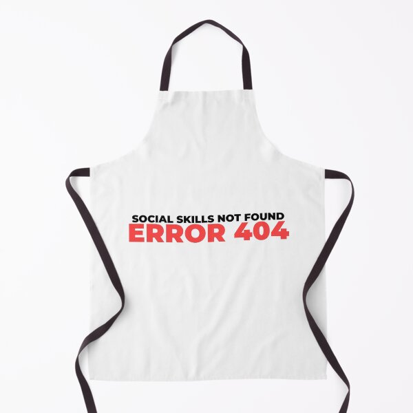 Item preview, Social Skills Not Found – 404 Error Text Design designed and sold by DKunic.