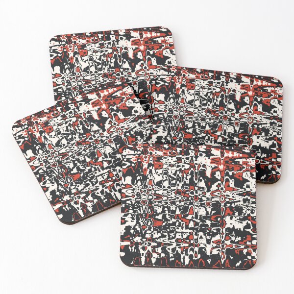 Item preview, Distorted symmetry in black, red and white designed and sold by Sigtrix.