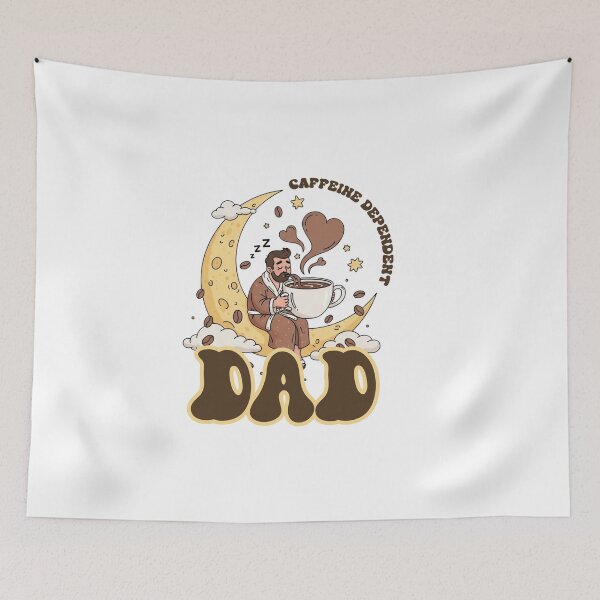 Item preview, Caffeine Dependent Dad | Funny Coffee Lover Father Design designed and sold by Rank Sol.