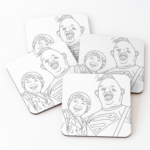 Item preview, The Goonies Inspired | Sloth and Chunk Retro Line Art designed and sold by Outlined Era.