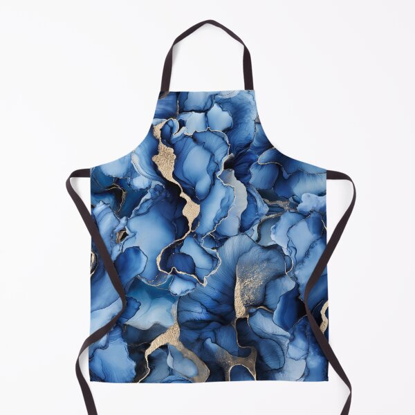 Item preview, Oceanic Flow Marbled Alcohol Ink Azur Blue designed and sold by artsandsoul.