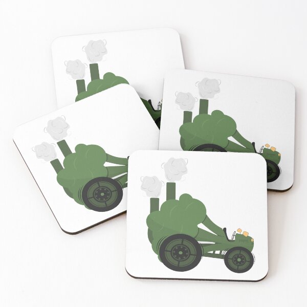 Item preview, Cartoon Broccoli Tractor designed and sold by rymarenko.