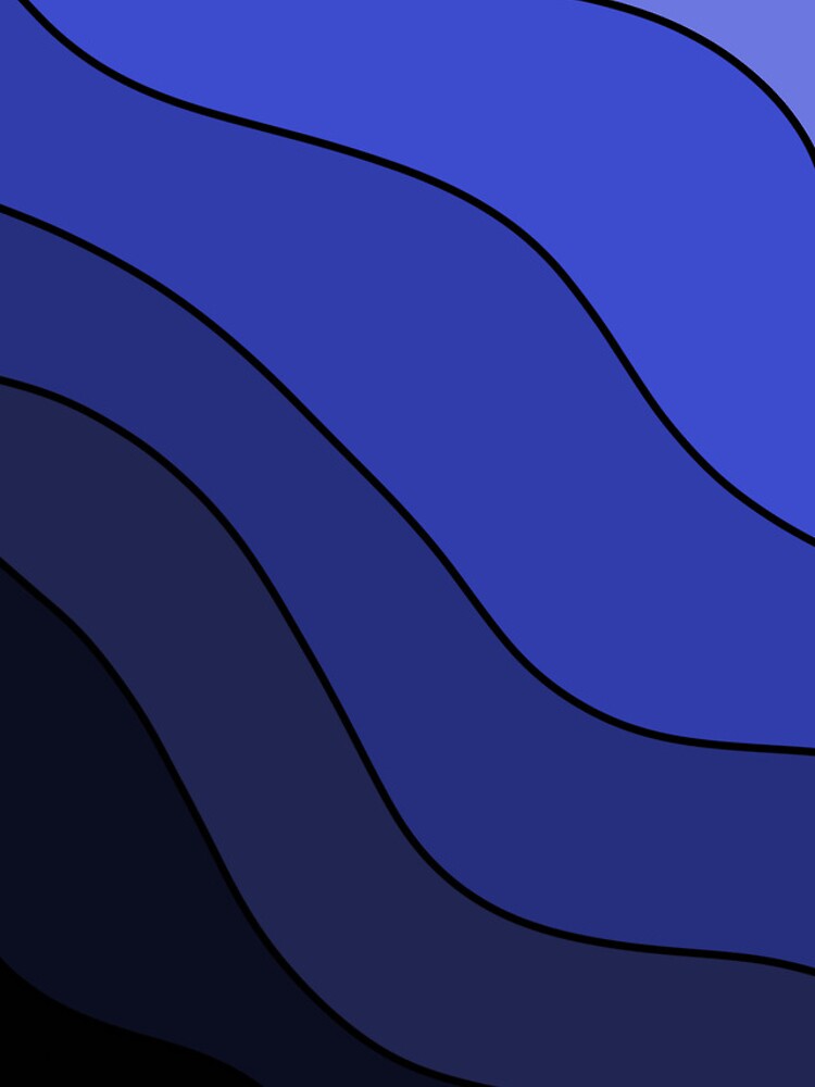 Thumbnail 5 of 5, iPhone Case, Blue wave pattern designed and sold by TAbstractDesign.