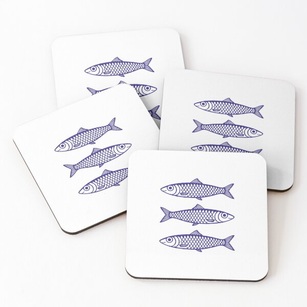 Item preview, Three anchovies designed and sold by neonbluebubble.