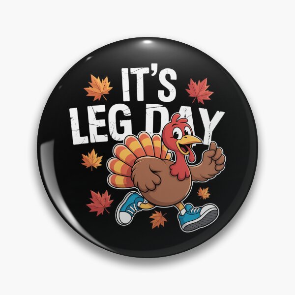 Item preview, It's Leg Day Turkey Running Funny Thanksgiving designed and sold by brynatshop.