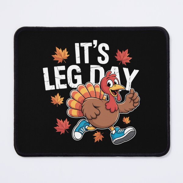 Item preview, It's Leg Day Turkey Running Funny Thanksgiving designed and sold by brynatshop.