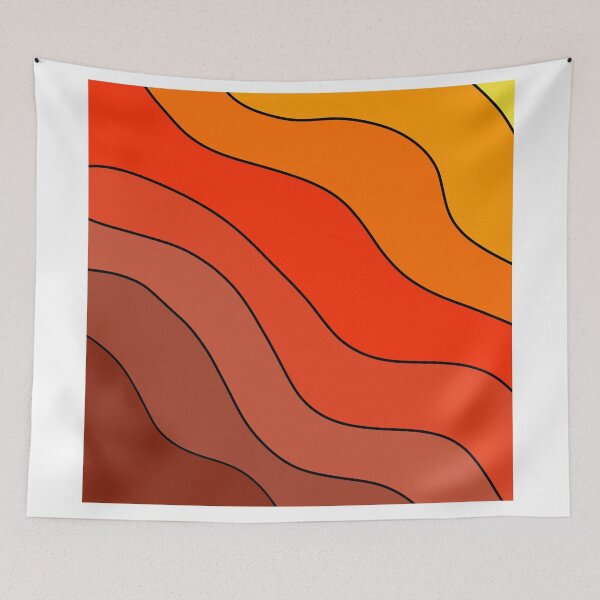Item preview, Aesthetic fire wave pattern  designed and sold by TAbstractDesign.