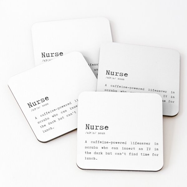 Item preview, Caffeine-Powered Nurse Definition Design designed and sold by HasHs.