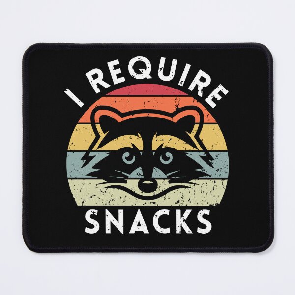 Item preview, I Require Snacks Funny Raccoon Sunset designed and sold by macciodesigns.