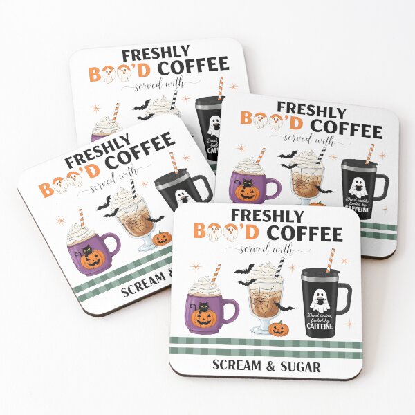 Item preview, BOO'D Coffee – Funny Halloween Caffeine Lover Design designed and sold by fawzimorsy.