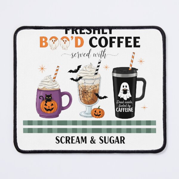 Item preview, BOO'D Coffee – Funny Halloween Caffeine Lover Design designed and sold by fawzimorsy.