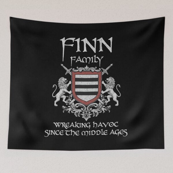 Item preview, Finn Family Crest – Medieval Heritage Emblem for Ancestry Lovers & Vintage Style Fans designed and sold by 9X FR.