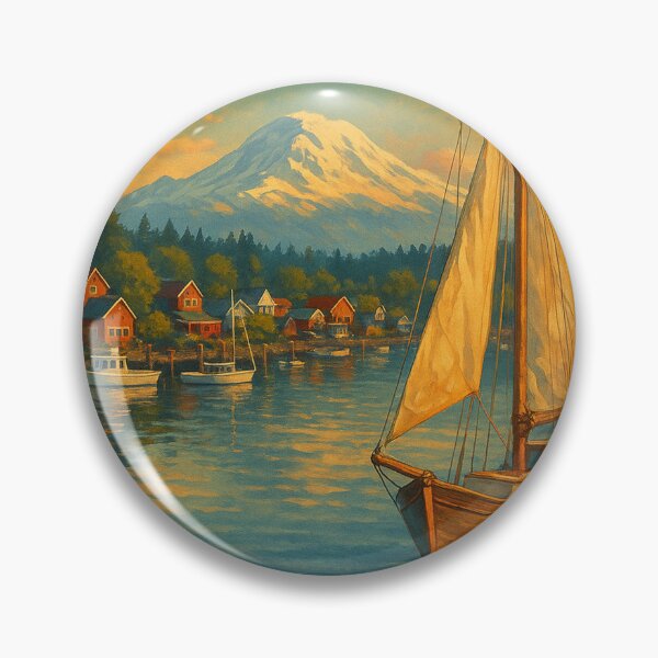 Item preview,  Gig Harbor and Mount Rainier, Washington designed and sold by Aryabek.