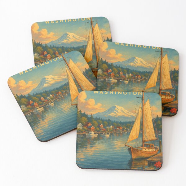 Item preview,  Gig Harbor and Mount Rainier, Washington designed and sold by Aryabek.