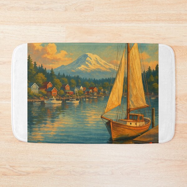 Item preview,  Gig Harbor and Mount Rainier, Washington designed and sold by Aryabek.