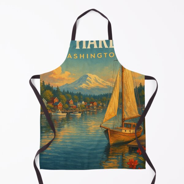 Item preview, Gig Harbor and Mount Rainier, Washington designed and sold by Aryabek.