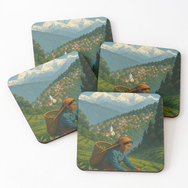 Item preview,  Tea Harvest in Darjeeling, India designed and sold by Aryabek.