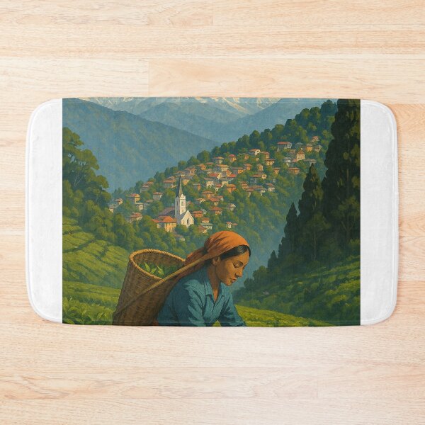 Item preview,  Tea Harvest in Darjeeling, India designed and sold by Aryabek.