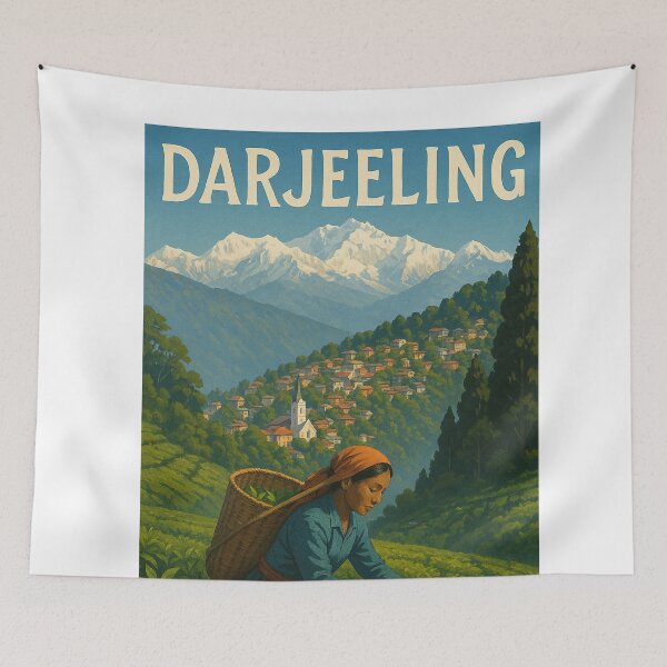 Item preview,  Tea Harvest in Darjeeling, India designed and sold by Aryabek.