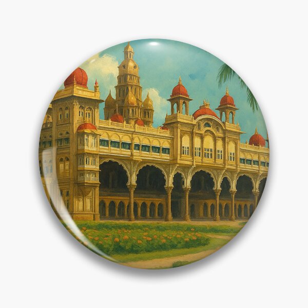 Item preview, Mysore Palace Garden View, India designed and sold by Aryabek.