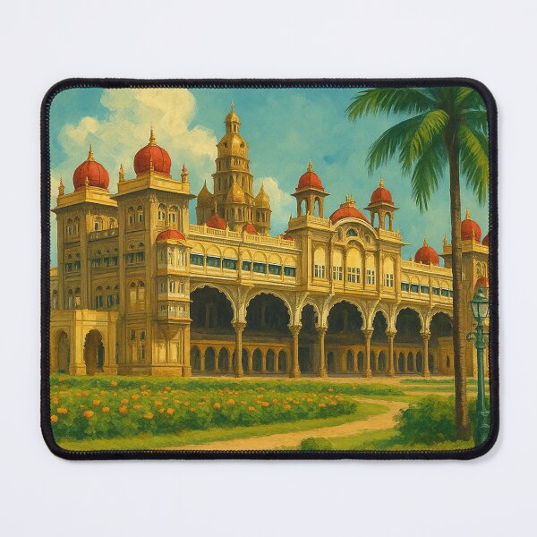 Item preview, Mysore Palace Garden View, India designed and sold by Aryabek.