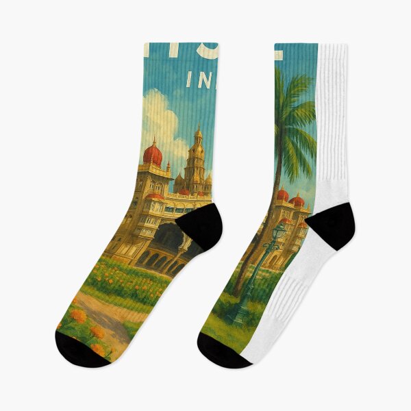Item preview, Mysore Palace Garden View, India designed and sold by Aryabek.