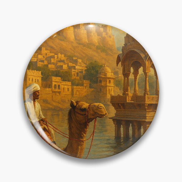 Item preview, Jaisalmer Fort and Gadisar Lake, Rajasthan designed and sold by Aryabek.