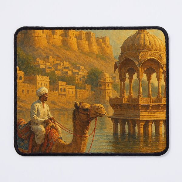 Item preview, Jaisalmer Fort and Gadisar Lake, Rajasthan designed and sold by Aryabek.