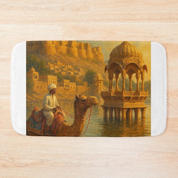 Item preview, Jaisalmer Fort and Gadisar Lake, Rajasthan designed and sold by Aryabek.
