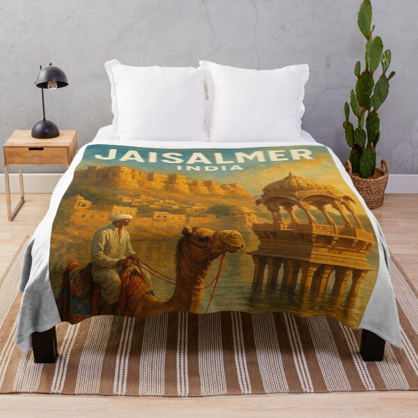Item preview, Jaisalmer Fort and Gadisar Lake, Rajasthan designed and sold by Aryabek.