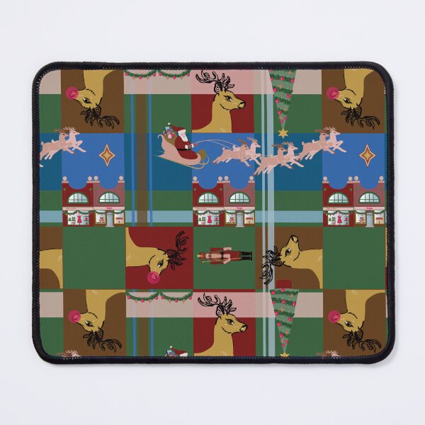 Item preview, Whimsical Reindeer Advent Plaid, Xmas pattern designed and sold by ncxadair.