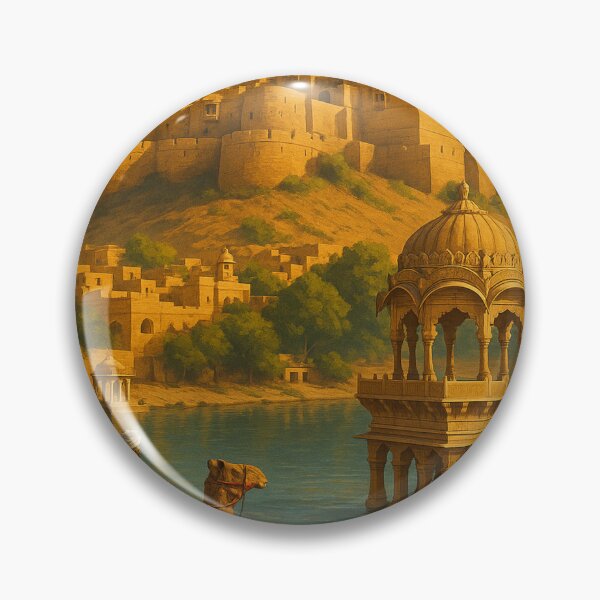 Item preview,  Jaisalmer Fort Overlooking Gadisar Lake, India designed and sold by Aryabek.