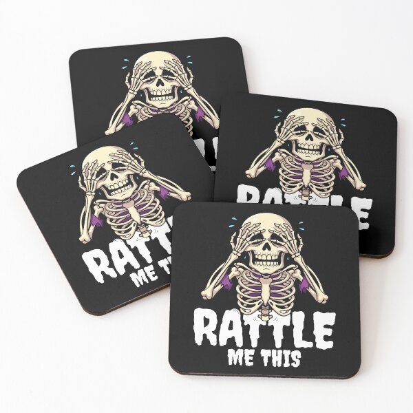 Item preview, RATTLE ME THIS - SKELETON HALLOWEEN designed and sold by KEF Custom.