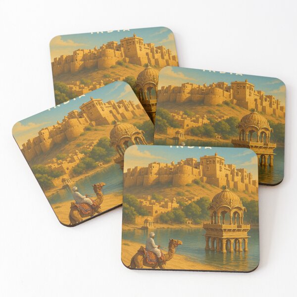 Item preview,  Jaisalmer Fort Overlooking Gadisar Lake, India designed and sold by Aryabek.