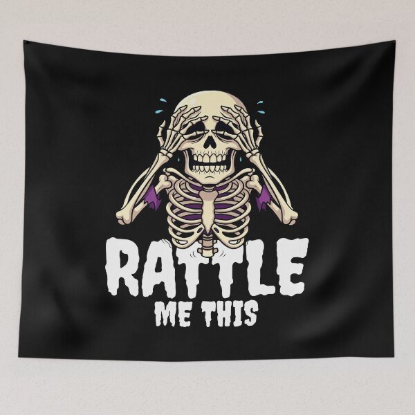 Item preview, RATTLE ME THIS - SKELETON HALLOWEEN designed and sold by KEF Custom.