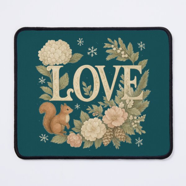 Item preview, Vintage Woodland LOVE Floral Christian Art – Nature Love Christmas,Christmas woodland designed and sold by AmenAlways.