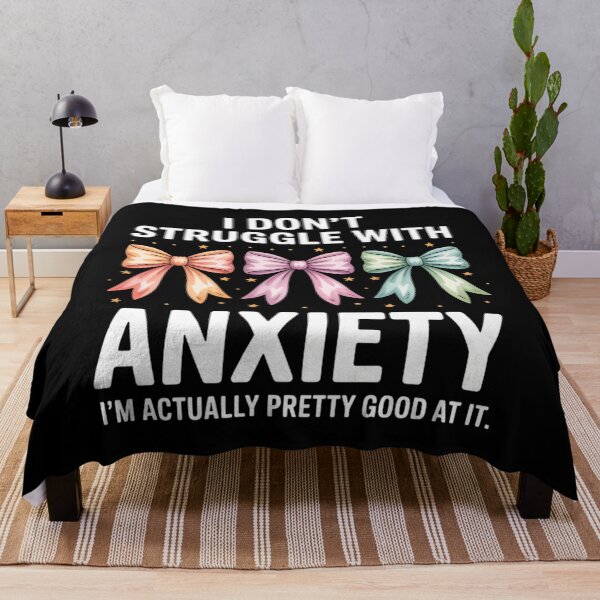Item preview, Anxiety Cute Funny Mental Health Awareness designed and sold by blueyeeti.