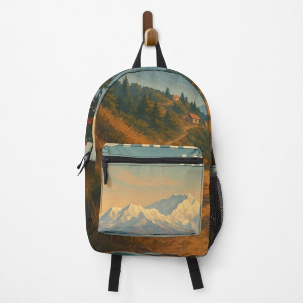 Item preview, Trail to Sandakphu with Rhododendrons, India designed and sold by Aryabek.
