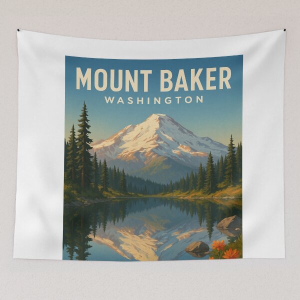 Item preview,  Mount Baker Reflected in Mirror Lake, Washington designed and sold by Aryabek.
