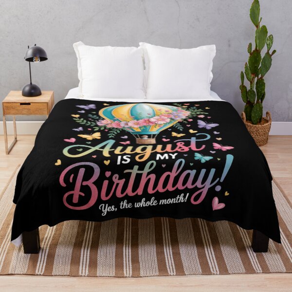 Item preview, August is My Birthday Cute Bday Party designed and sold by blueyeeti.