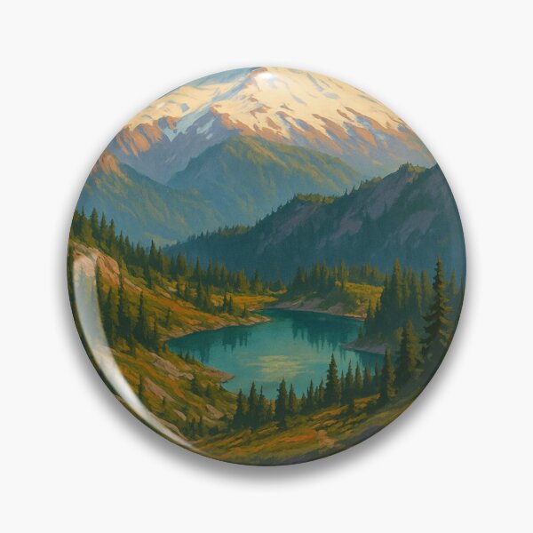 Item preview,  Trail to Mount Baker Overlooking Alpine Lake, Washington designed and sold by Aryabek.