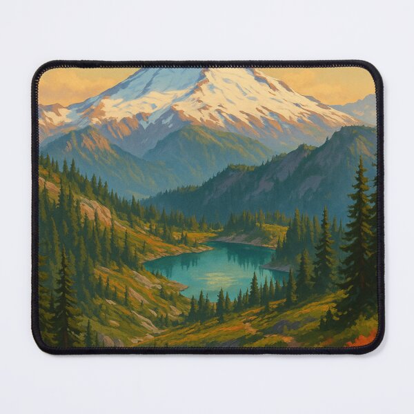 Item preview, Trail to Mount Baker Overlooking Alpine Lake, Washington designed and sold by Aryabek.
