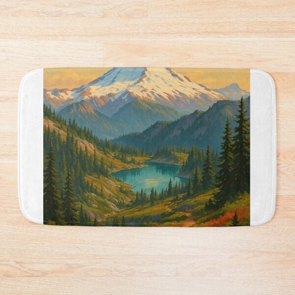 Item preview,  Trail to Mount Baker Overlooking Alpine Lake, Washington designed and sold by Aryabek.