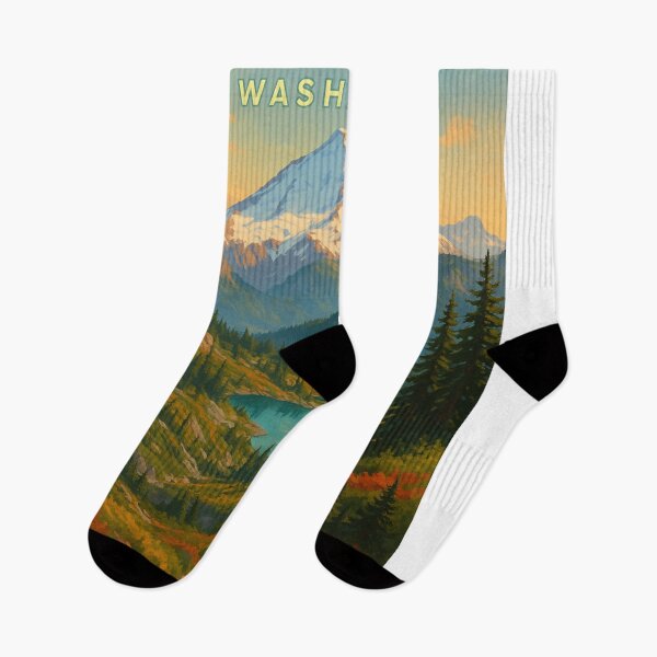 Item preview,  Trail to Mount Baker Overlooking Alpine Lake, Washington designed and sold by Aryabek.